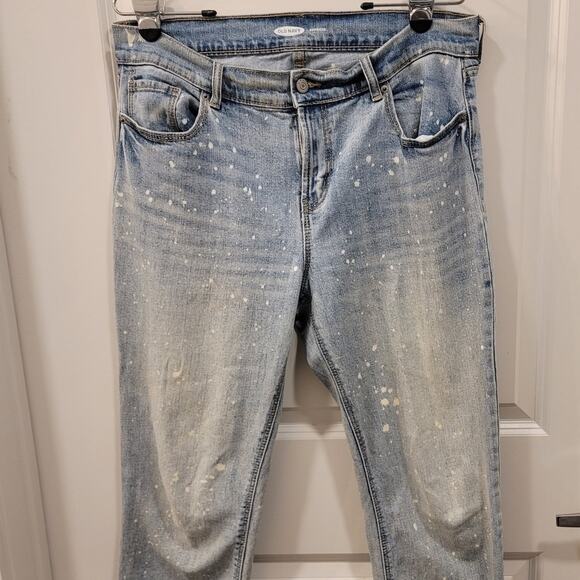 Old Navy Boyfriend Paint Splatter Jeans - Picture 3 of 6